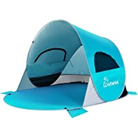 WolfWise Tienda de Campaña para Playa UPF 50 Pop Up Instantáneo Refugio para el Sol- Tienda de Playa para Bebé